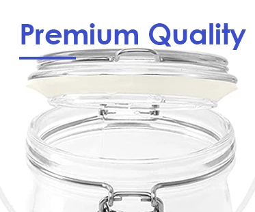 in Stock 100ml 150ml 200ml Round Pickle Glass Jar Packing Jars with Lid