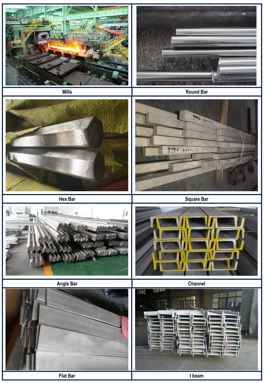 Customized SUS304L DIN 1.4307 Stainless Steel Round Square Flat Hollow Steel Stainless Steel Round Bar