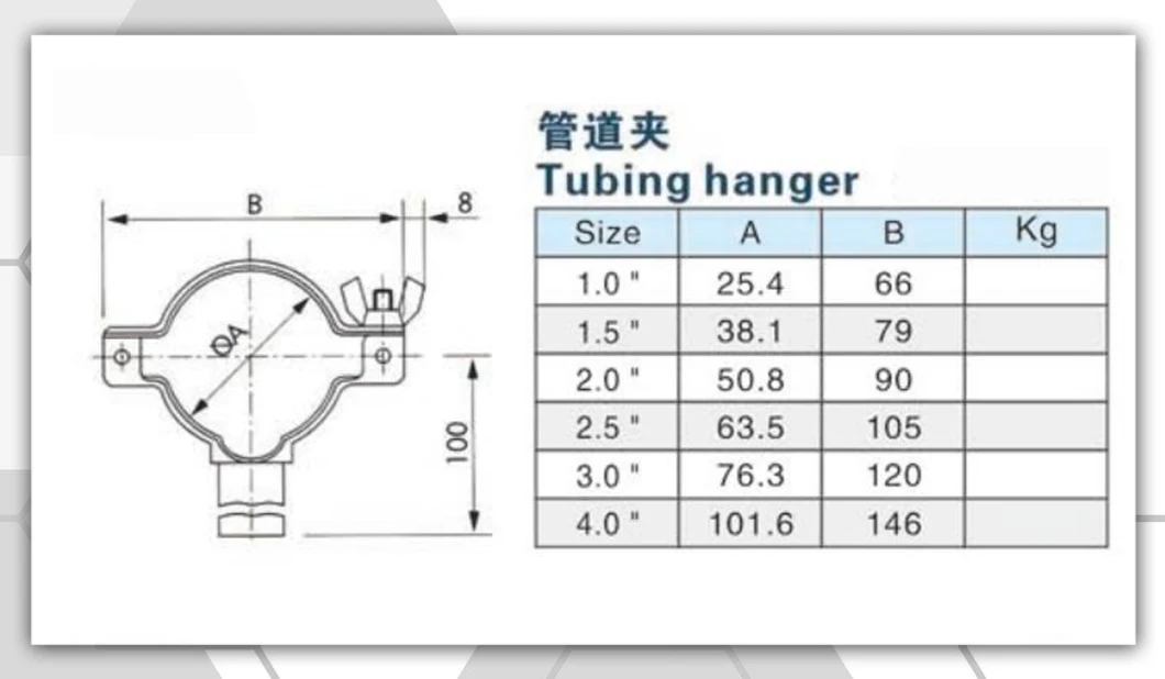 Stainless Steel Sanitary SMS Adjustable Double Bolted Round Welding Tubing Pipe Holder