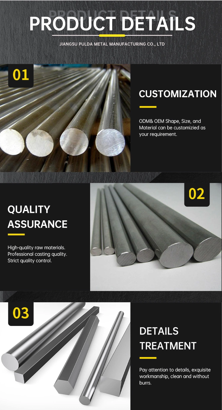 304 316 204 310 410 430 Customized Diameter Round Hot Rolled Stainless Steel Bar with Cheap Price