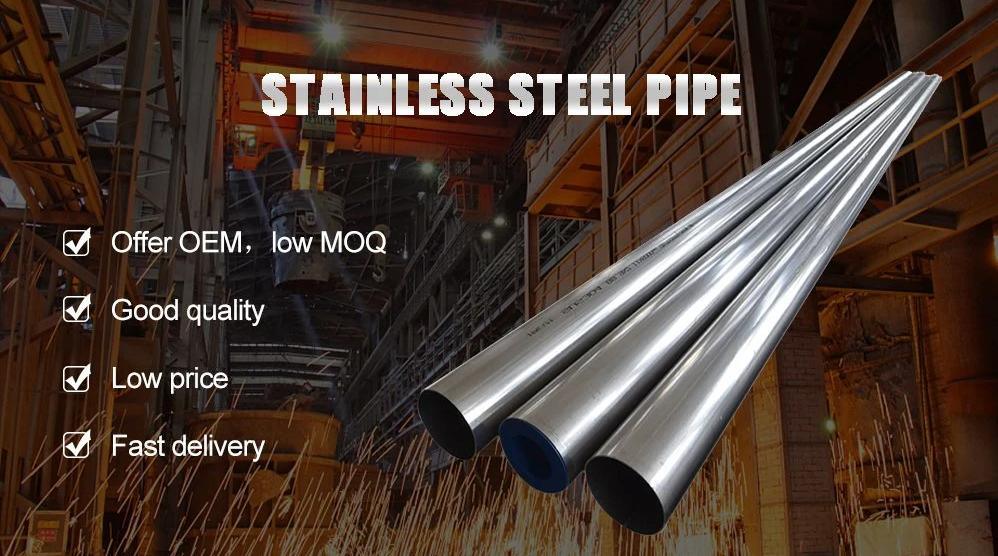 Factory Price 201 304 6K Surface Stainless Steel Round Tube in Stock