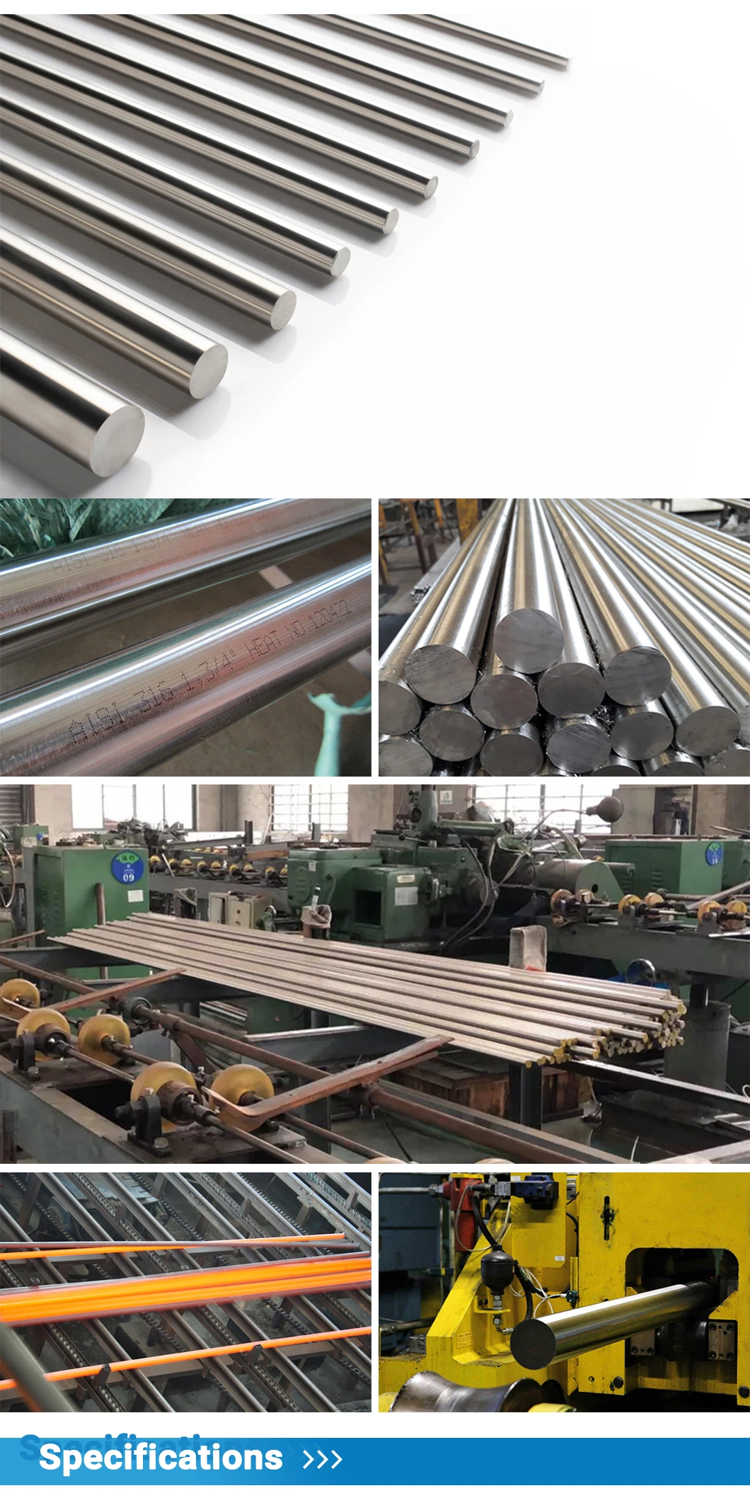 410s 410L 436L Hot Rolled Alloy Steel Round Bar Stainless Steel Bars 25mm Steel Round Bar