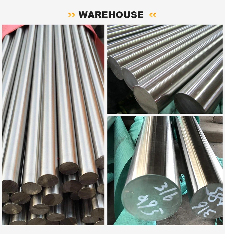 201/304/316/430 Stainless Steel Rod Thickness 3 Inch Industrial Stainless Ss Round Section Price/ Stainless Steel Bar