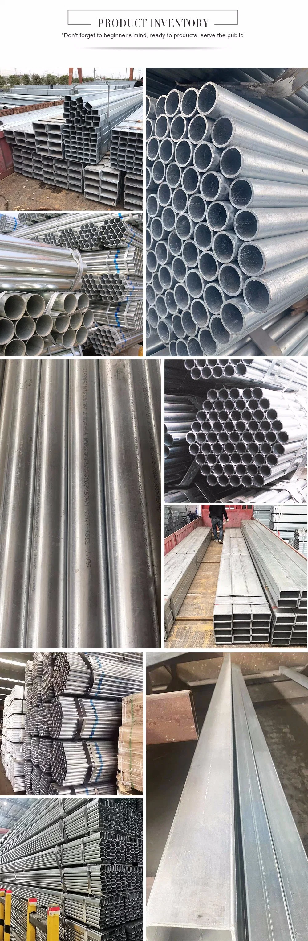 Building Material Galvanized Hollow Steel Steel Tube Round Steel Pipe