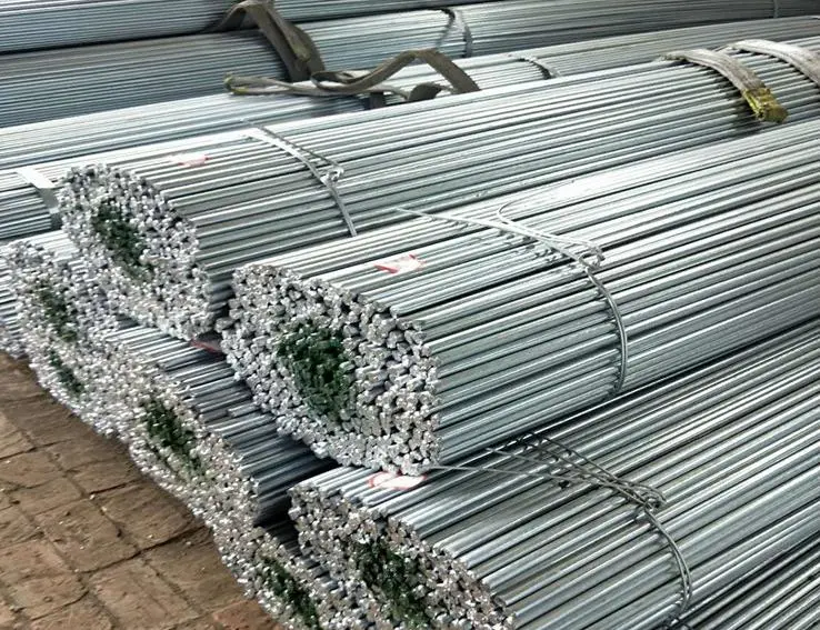 8mm-30mm Galvanized Steel Rod Hot Dipped Q195 Q235 Z40-275 AISI Gi Bar Building Material Galvanized Steel Plain Round Dowel Bar