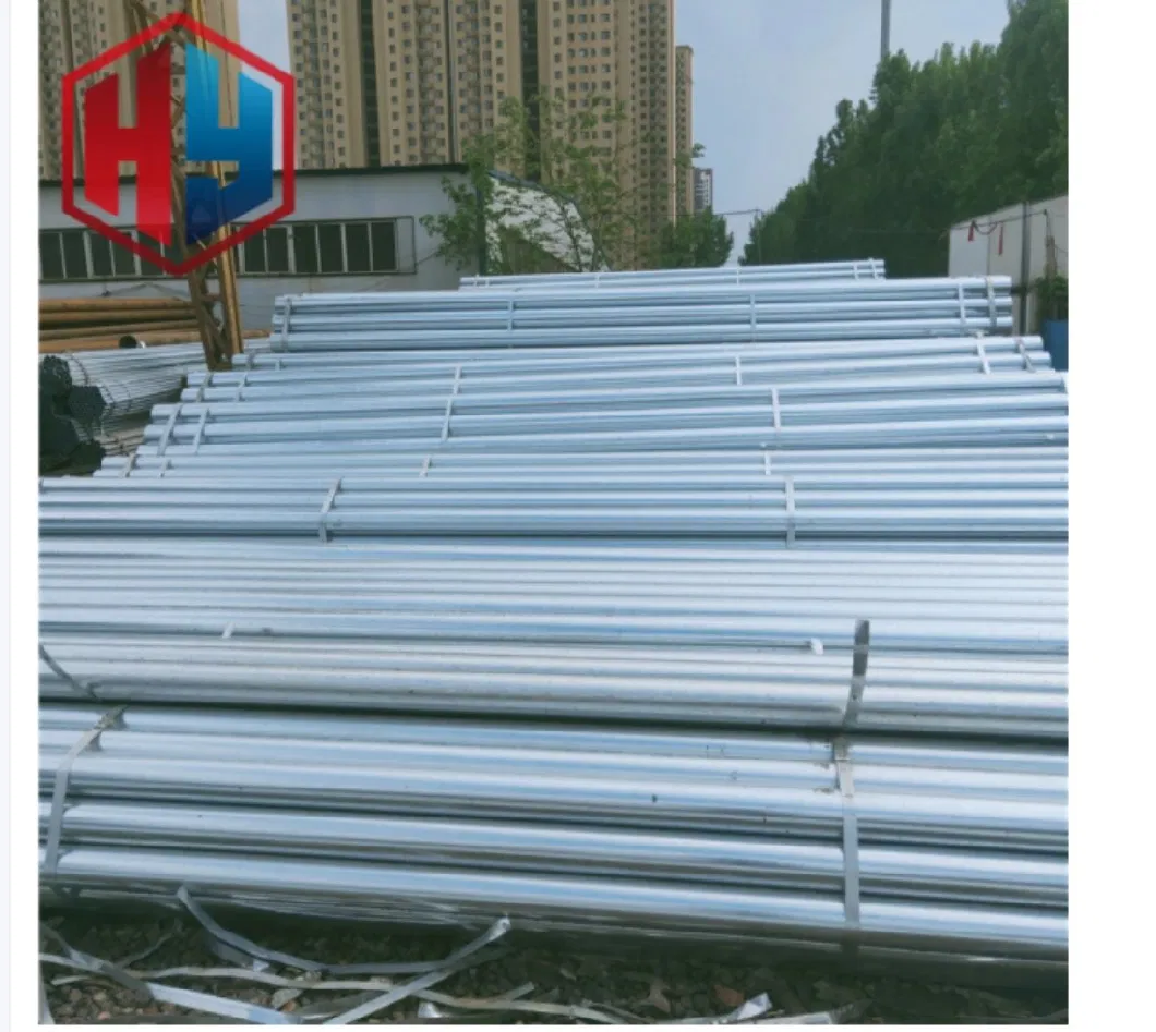 Dx51d Hot DIP ERW Galvanized Round Pipe Schedule 40 for Natural Gas.
