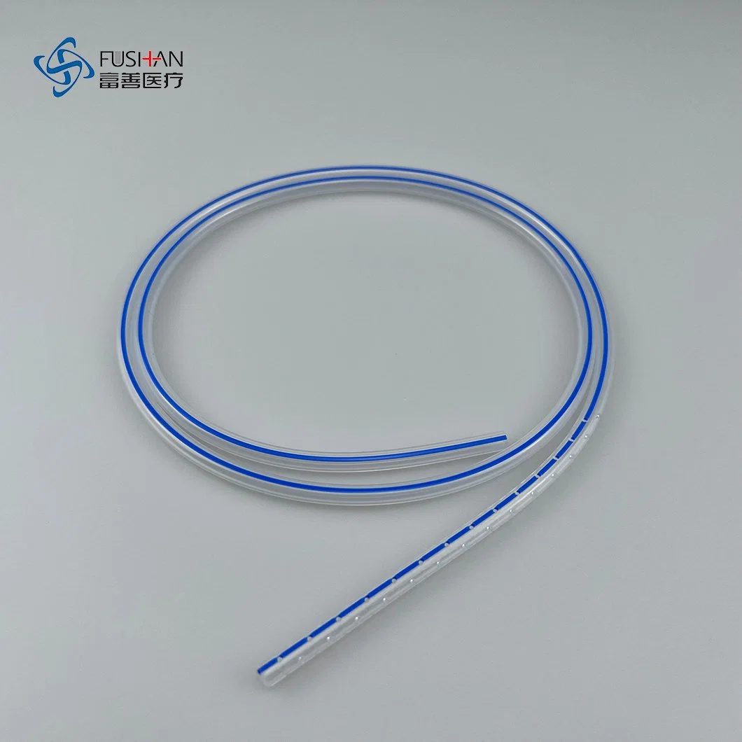 Competitive Prices Clear Soft Medical Silicone Tubing Round/Flat Perforated Drain for Close Wound Suction Drainage System Kit with Stainless Steel Trocar