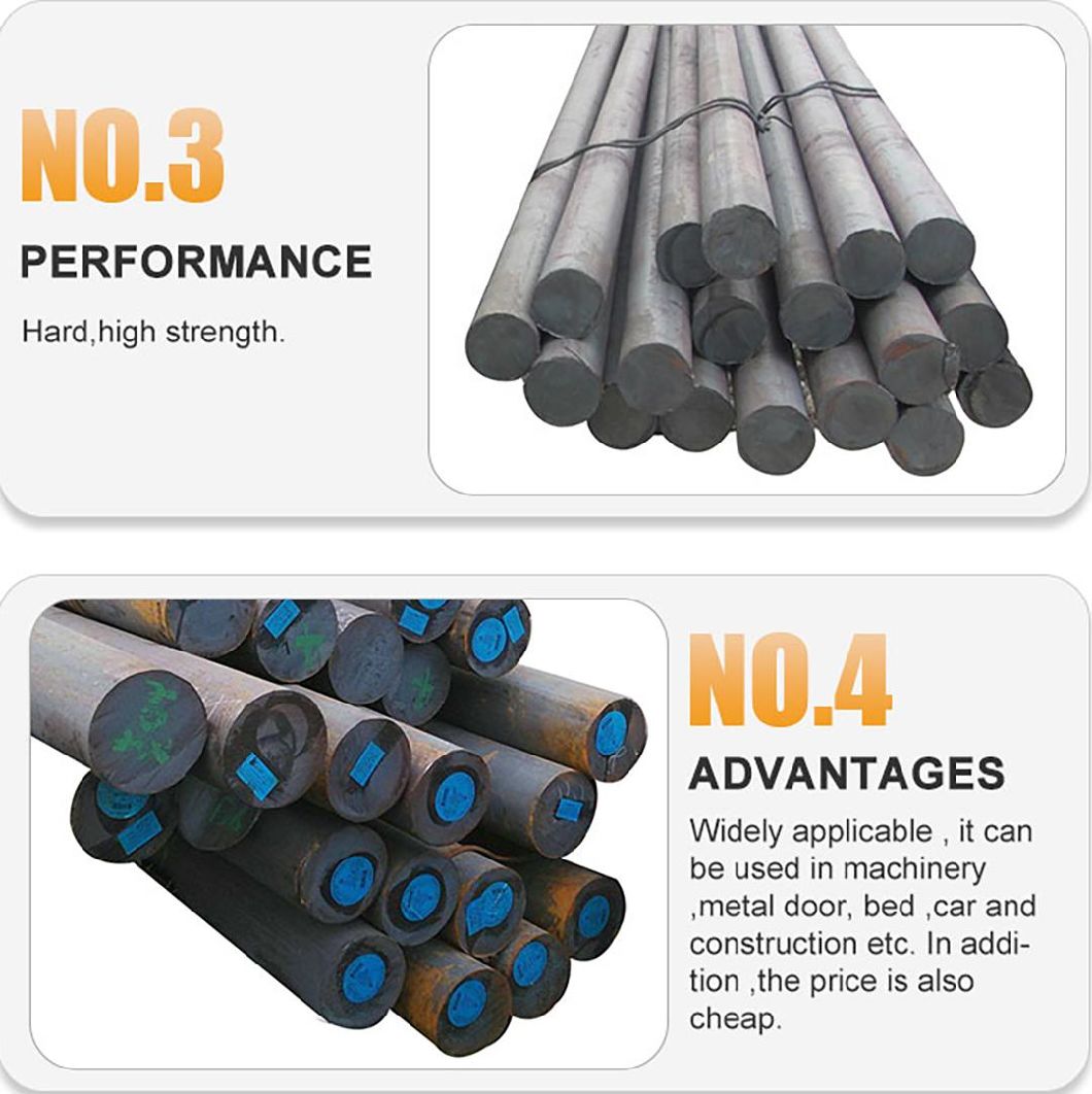 Ss400 A36 Carbon Structure Steel Round Bar Rod Carbon Steel Round Bars