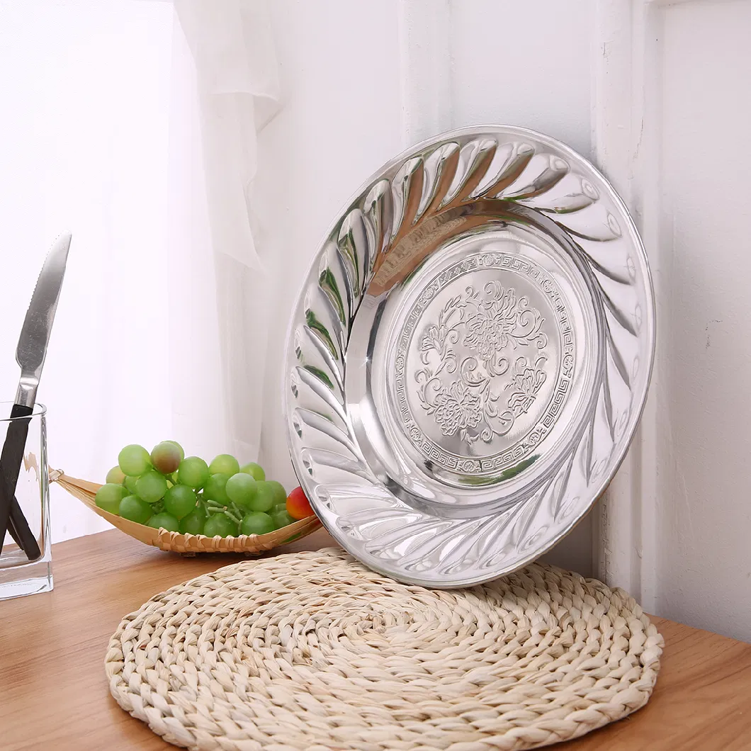 Magnetic 20/25/30/35/40/45/50/55/Thai Style Flower Stainless Steel Round Plate