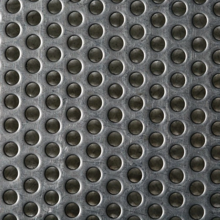 Round Hole Perforated Sheet Metal Panels Corrosion Resistance Metal