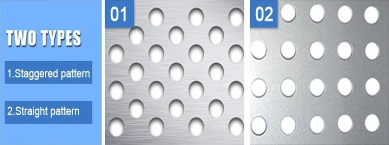 Decorative Punch Round Hole 201 304 Stainless Steel Perforated Sheet Metal Screen Plate