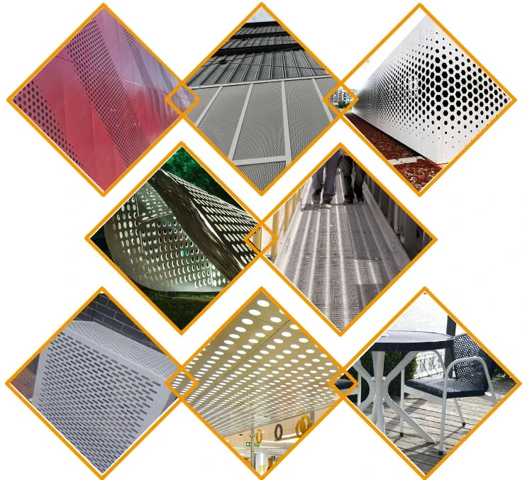 Round Hole Aluminum Sheet Metal Perforated Plate Screen