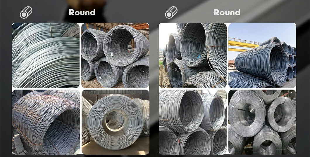 High Carbon Steel Wire Rods Low Carbon Steel Wire Rods 5mm 5.5mm 6mm 6.5mm 7mm 8mm 9mm 10mm 11mm 12mm 13mm 14mm Steel Wire Rods