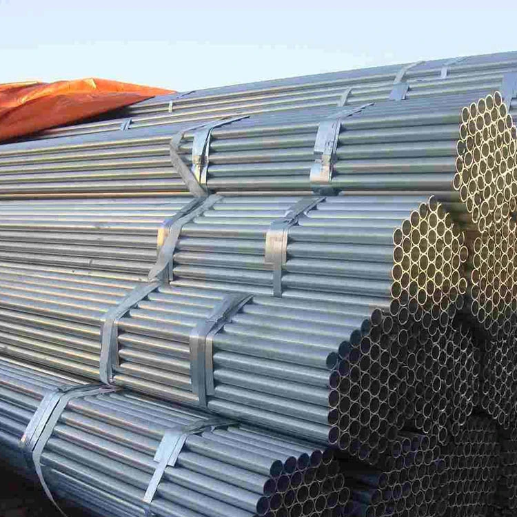 ASTM Standard Gi Gl Round Tubes Carbon Steel Q235 Q195 S355 Hot Dipped Galvanized Round Pipe
