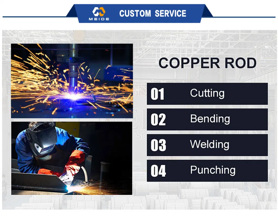 Solid Round Copper Bar C27200 C28000 C28500 C26200 Large Diameter Brazing Rod Copper Bar Forging