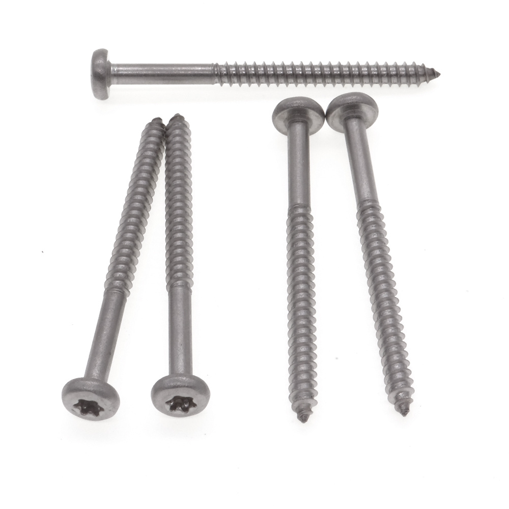 St4*50 Stainless Steel Torx Pan/Round Head Half Thread/Tooth Self-Tapping/Wood Screw