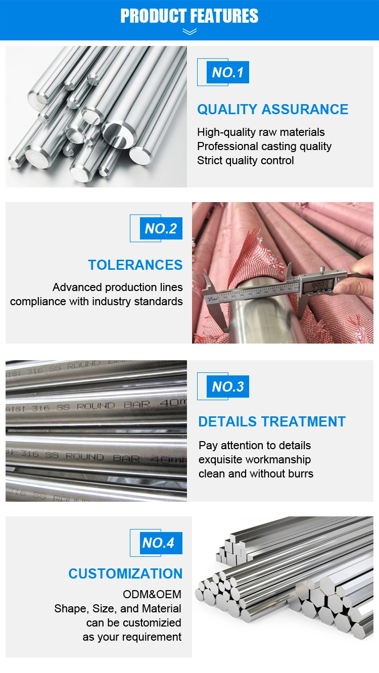 China Metal Rods Stainless Steel Bar Stainless Steel Round Bar 9mm 316L Stainless Steel Round Bar Price Per Kg