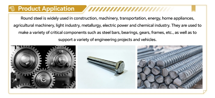 High Quality Carbon Steel/Iron Round Bar Hot Rolled Q215 Q345 for Sale