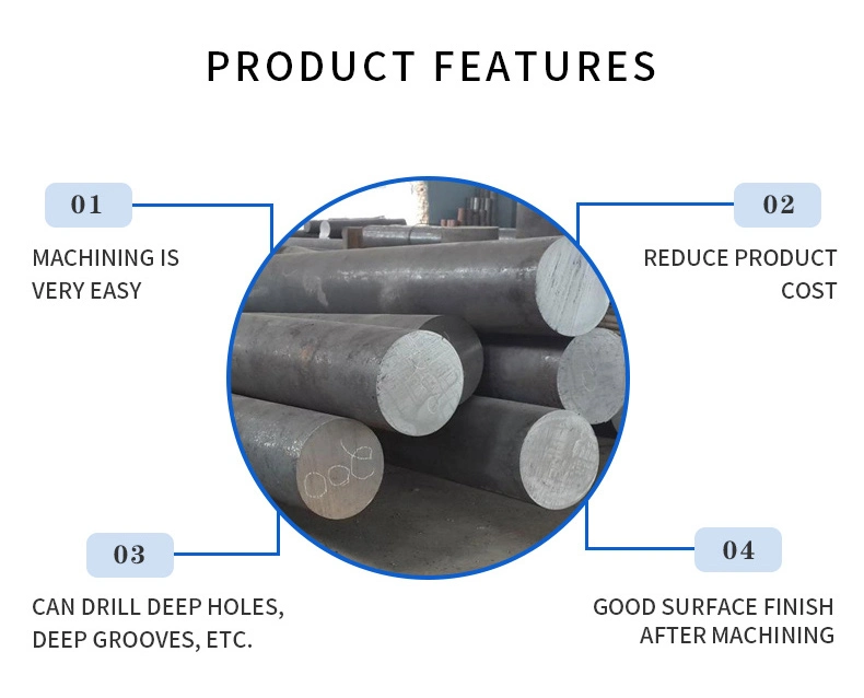 AISI 1144 Cold Drawn Carbon Steel Round Bar 8mm 12mm Steel Round Bar