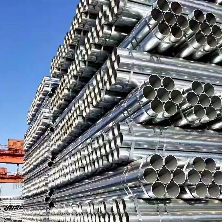 ASTM A53 Gi Welded ERW Pipes Mild Low Round Galvanized Steel Tubes