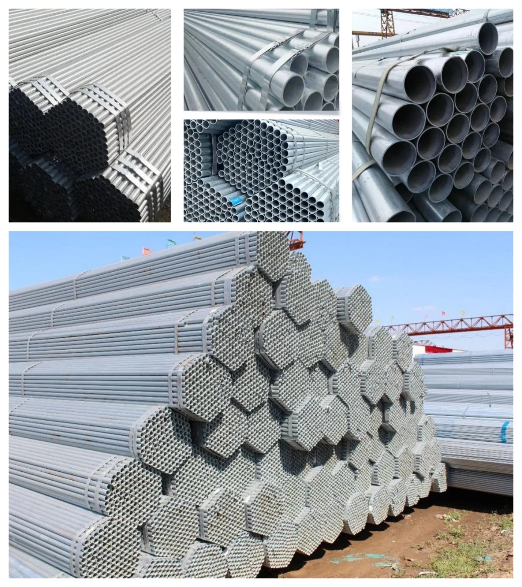 Hot Sales Pipe Galvanised Tube Structure ERW Spiral Welded Pipe Thick Wall Pipe Hot Dipped Galvanized Round Steel