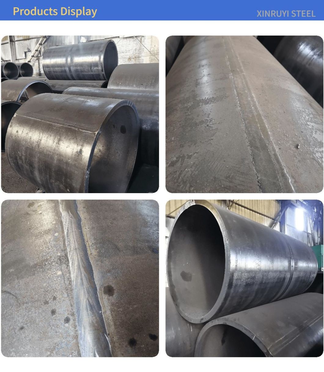 Ms Hollow Section Steel Tube ERW Black Annealed Steel Round Carbon Mild Pipe for Building Material