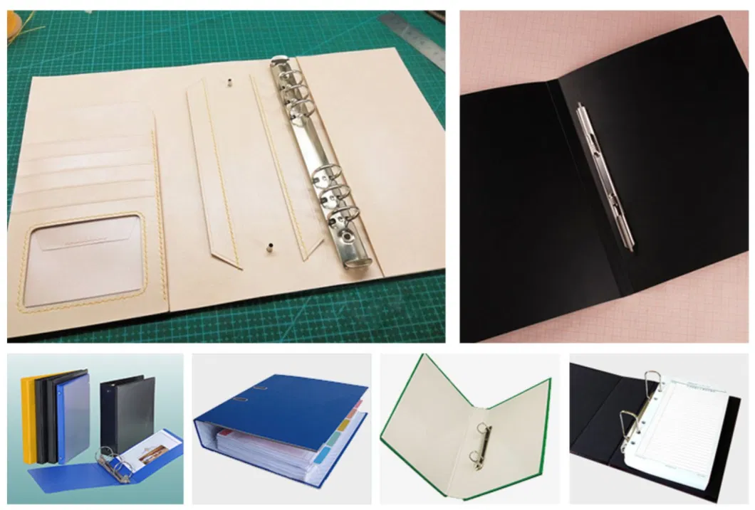 Office School Supplies Metal 4 Holes Ring Binder Clip Round Ring Mechanism Paper Metal Clip