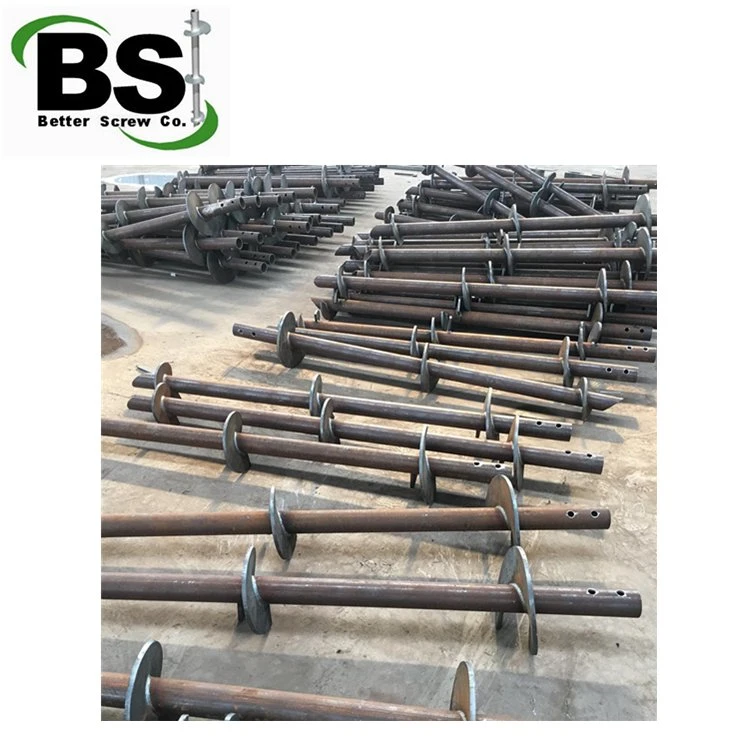 Round Screw Steel Piles Supporting Clothesline