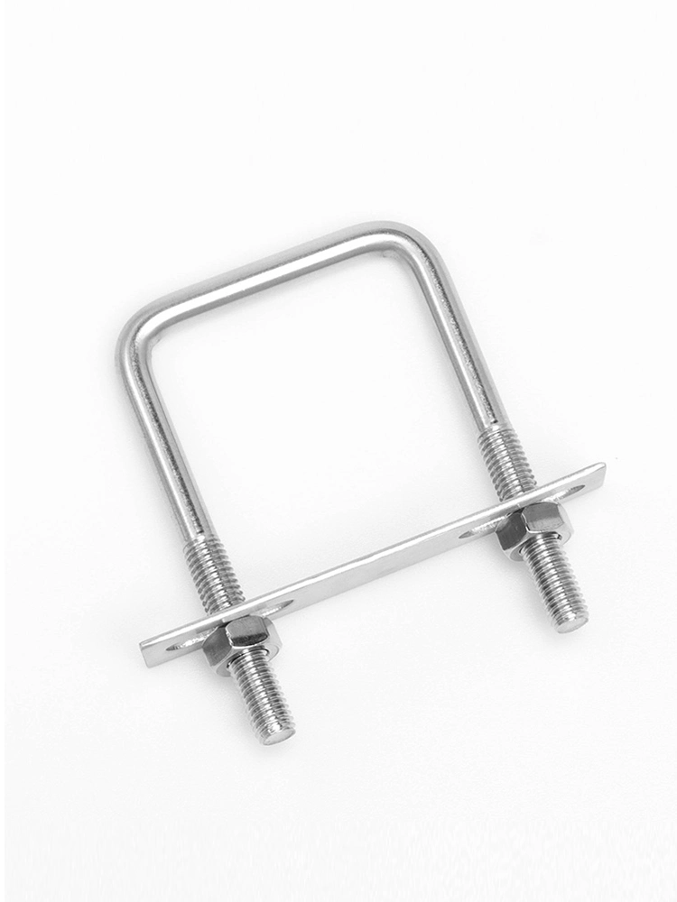 M6/M8/M10/M12/M14 Stainless Steel SS304 Tube/Pipe Clamp U-Bolt with Plate