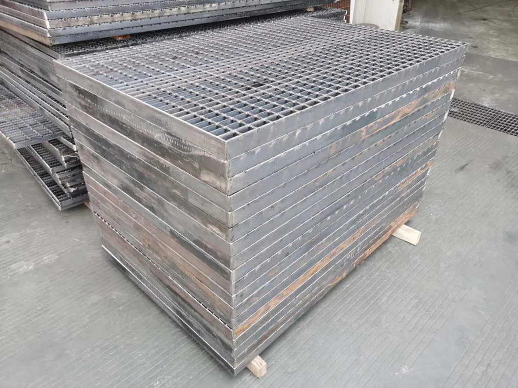 Heavy Duty Industrial Galvanized Reinforced Serrated Plain Steel Welded Bar Grating with Round Bar for Ship