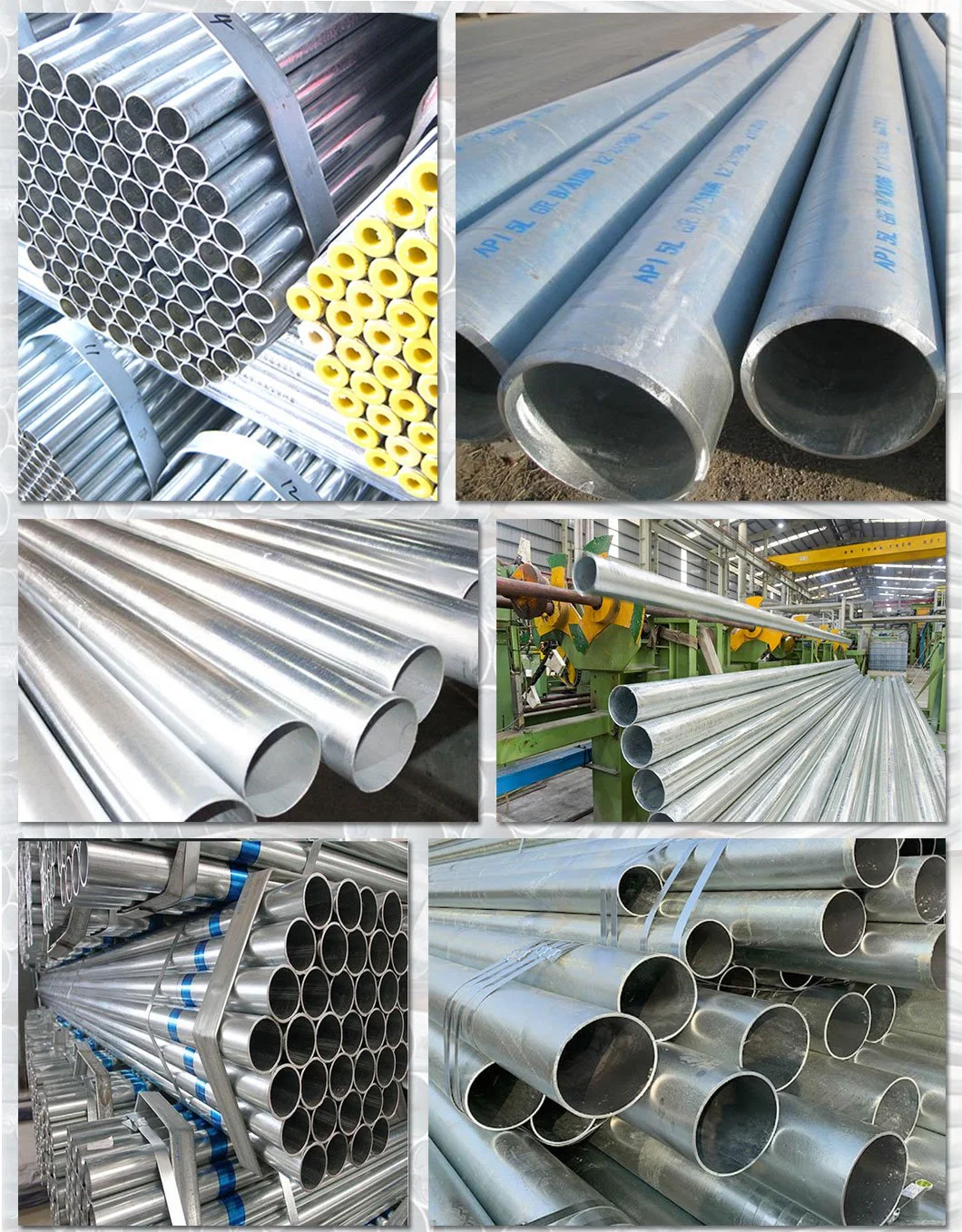 Galvanized Steel Pipe/ERW Steel Pipe/Gi Carbon Steel Pipe/Galvanized Gi Round Pipe for Greenhouse