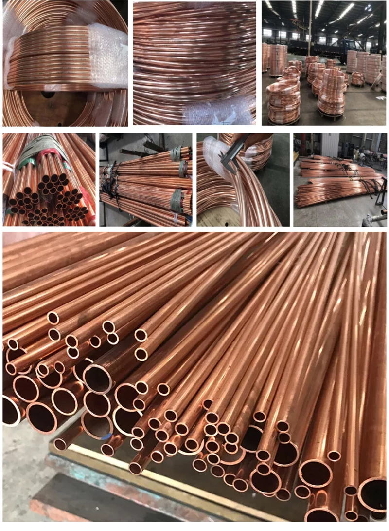 Wholesale Various Specifications Thin Wall Brass 8mm Copper Tubing Pipe Refrigeration Copper Tube