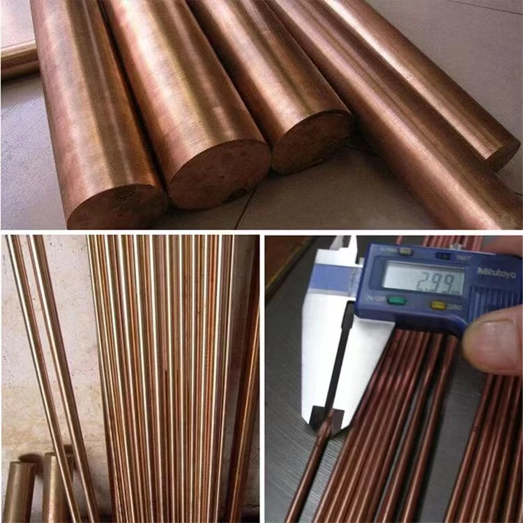 D16 Length 2400mm Copper Earth Rod Copper Ground Bar