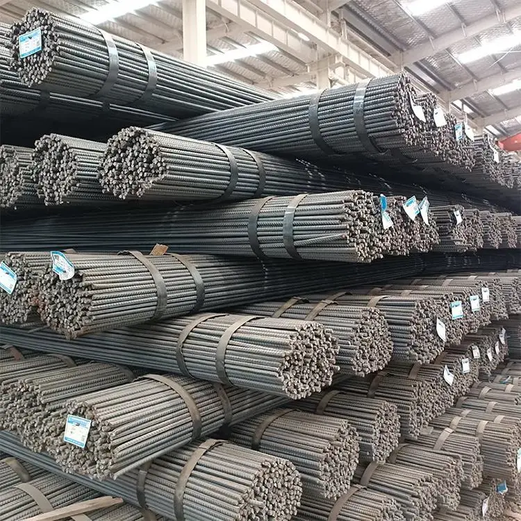 Factory Direct Sales ASTM Carbon Steel Hot-Rolled/Cold-Rolled Deformed Spiral Construction Steel Bars 6mm 8mm 12mm Building Materials Straight Round Steel Rebar