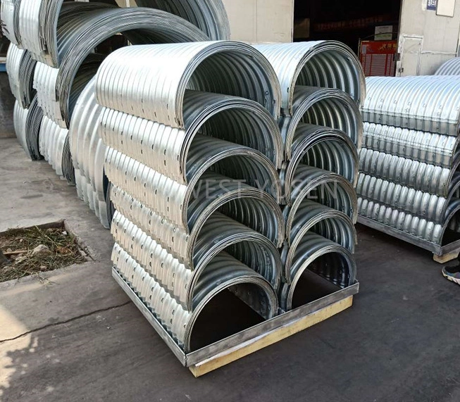 48 Half Round Galvanized Corrugated Steel Culvert Pipe for Sale