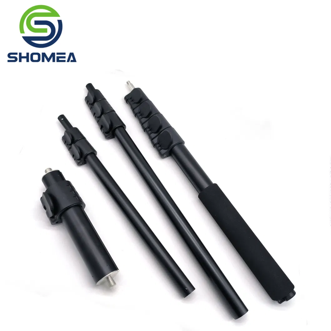 Big Diameter Duty Aluminum Telescopic Cleaning Pole with 1/4-20 Male Thread
