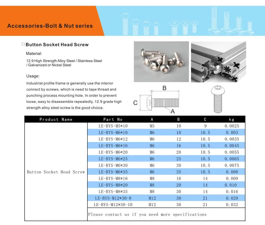Zinc Plated Steel Half Round Nut for 2023 3030 4040 Aluminum Profile