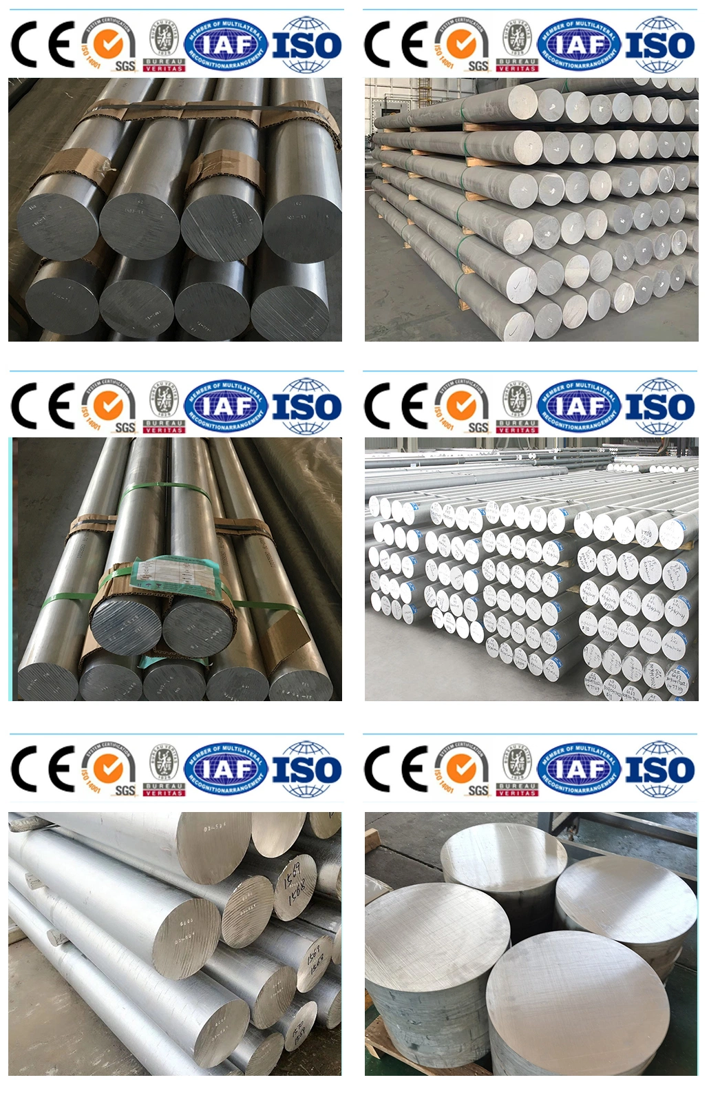 High Quality Aluminum Round Bars 1050 1060 1100 5754 5052 6063 T5 7075 Big Bore 5052 5083 6061 6063 6082 7075 Aluminum Bar