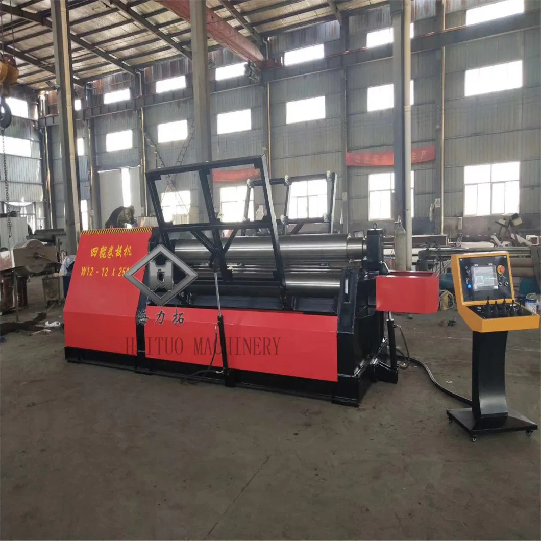 High Performance CNC Metal Sheet Round Shape 4 Roller Roll Bending Machine