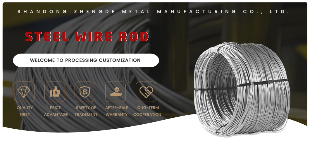 Competitive Price 6mm 7mm 8mm 9mm Ss400 S235jr Q345 Q195 High-Quality Construction Hot Rolled Steel Wire Rod for Construction