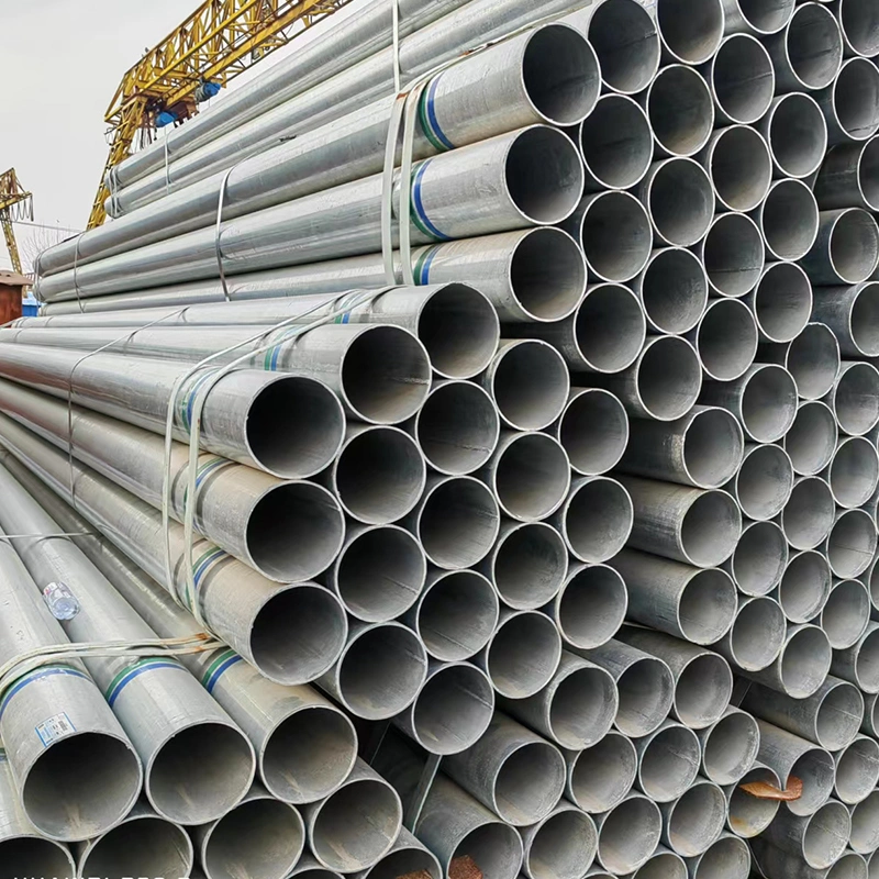 High Quality Hot DIP Round Steel Pipe Galvanized Steel Pipe ERW Steel Pipe
