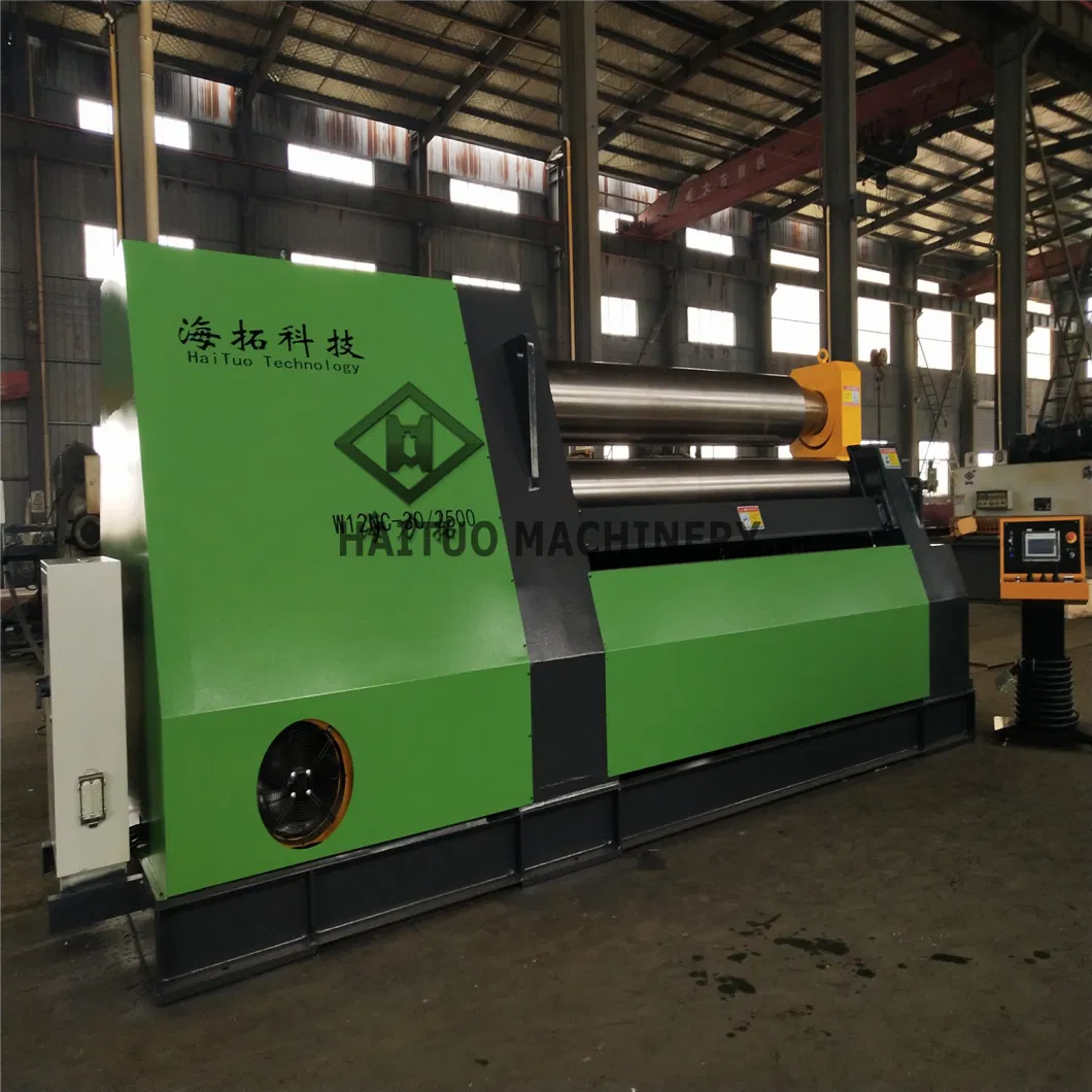 High Performance CNC Metal Sheet Round Shape 4 Roller Roll Bending Machine