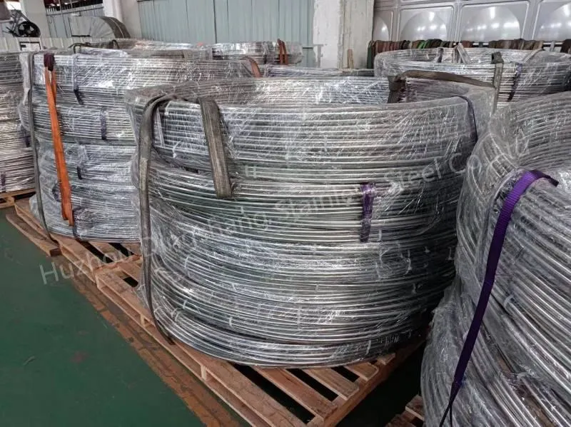 Stainless Steel Coiled Tubing ASTM A269/A789. A249 304 316L 2205 Grade