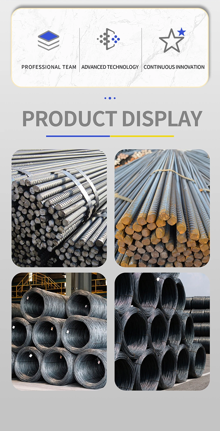 Deformed Iron Bar 12mm 16mm 20mm Building Material Round Bar Hrb355 Medium-High Steel Rebars