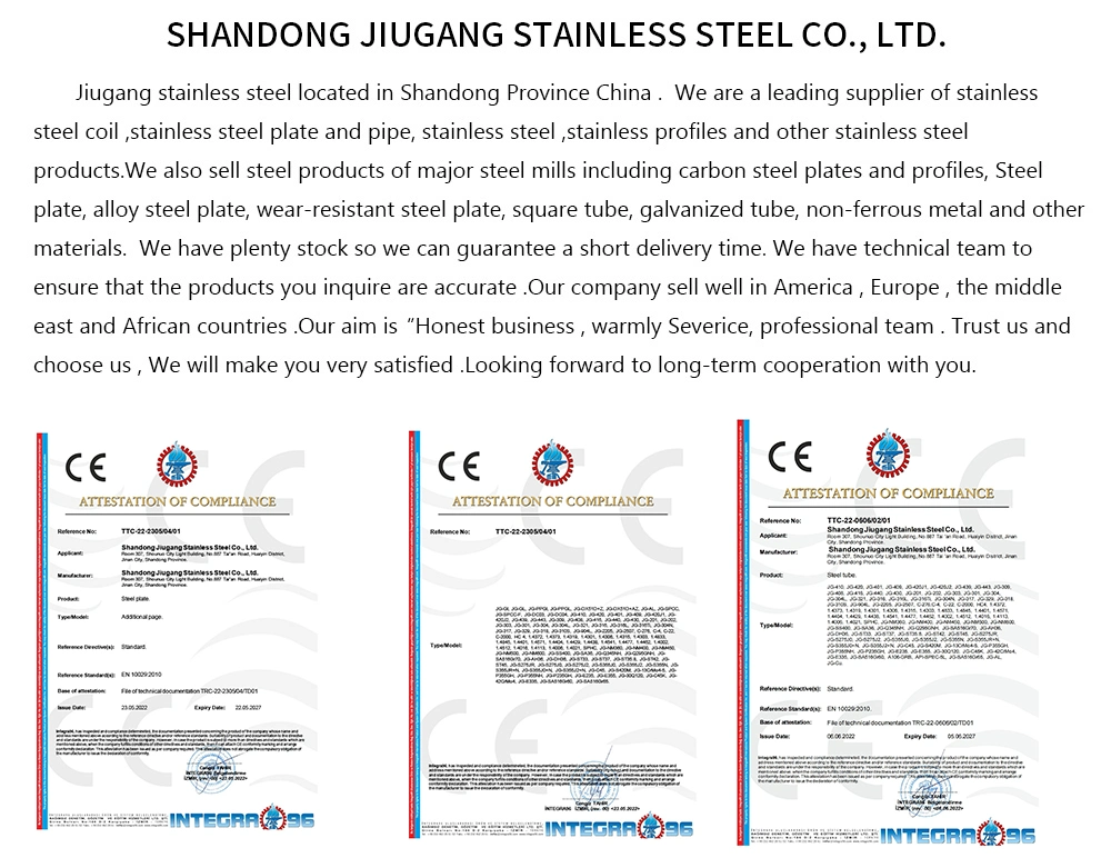 Ss Factory Price AISI ASTM JIS SUS 201 202 301 304 304L 316 316L 321 310S 410s 430 Stainless Steel Round Steel/Bar