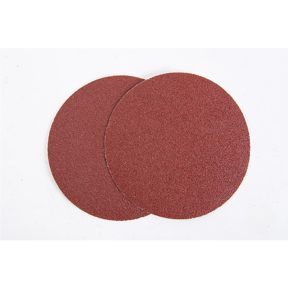 Hot Sale 4 Inch 5 Inch 6 Inch Red Round Sandpaper Sanding Discs for Polishing Wood