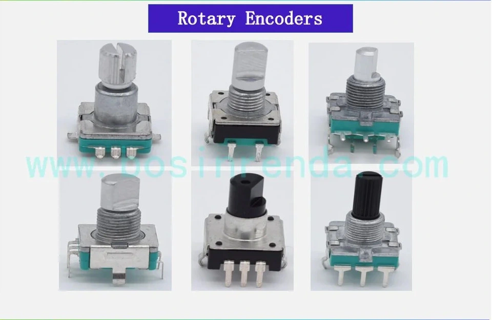 Potentiometers 9mm PCB Mounting Vertical Pins/ Metal Shaft Knurled 9mm Rotary Potentiometer