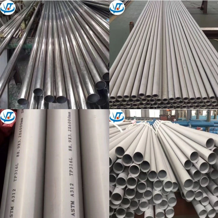 Stainless 316 304 321 Tube Steel Round Square Rectangular Hollow Stainless Steel Pipe ASTM AISI Standard