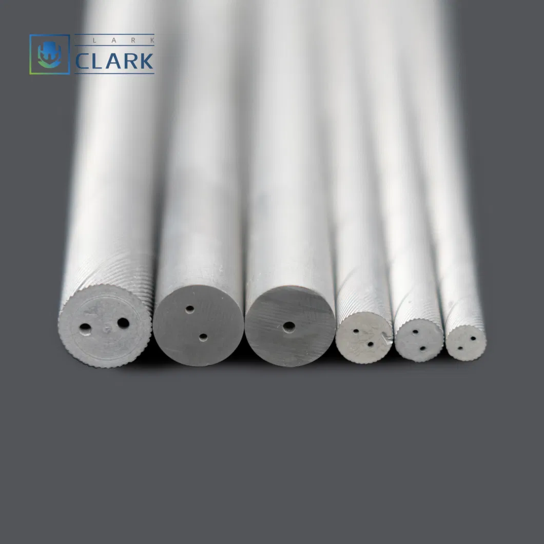 Reducing Cutting Resistance Tungsten Carbide Round Bar 40 Degrees Standard Double Spiral Holes