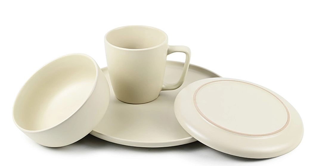 10 Inch Wholesale Stoneware Round Plate Set Dinnerware Crockery Custom Ceramic Plate for Restaurant